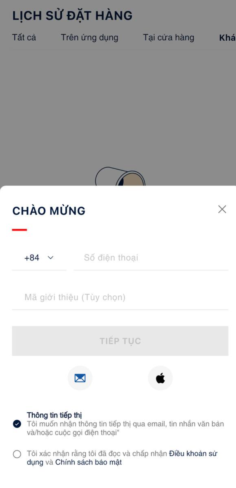 Khác · gợi ý đăng nhập SĐT