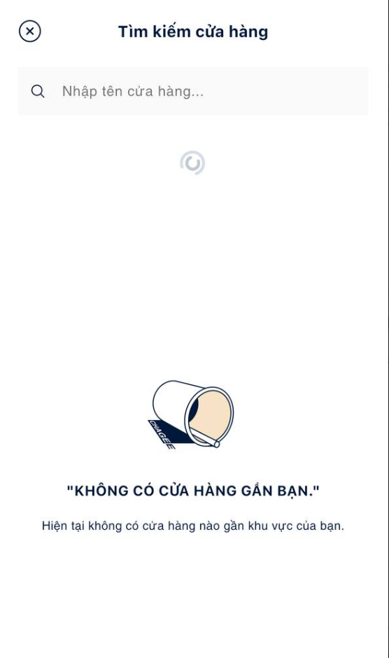 Tìm kiếm cửa hàng - reload