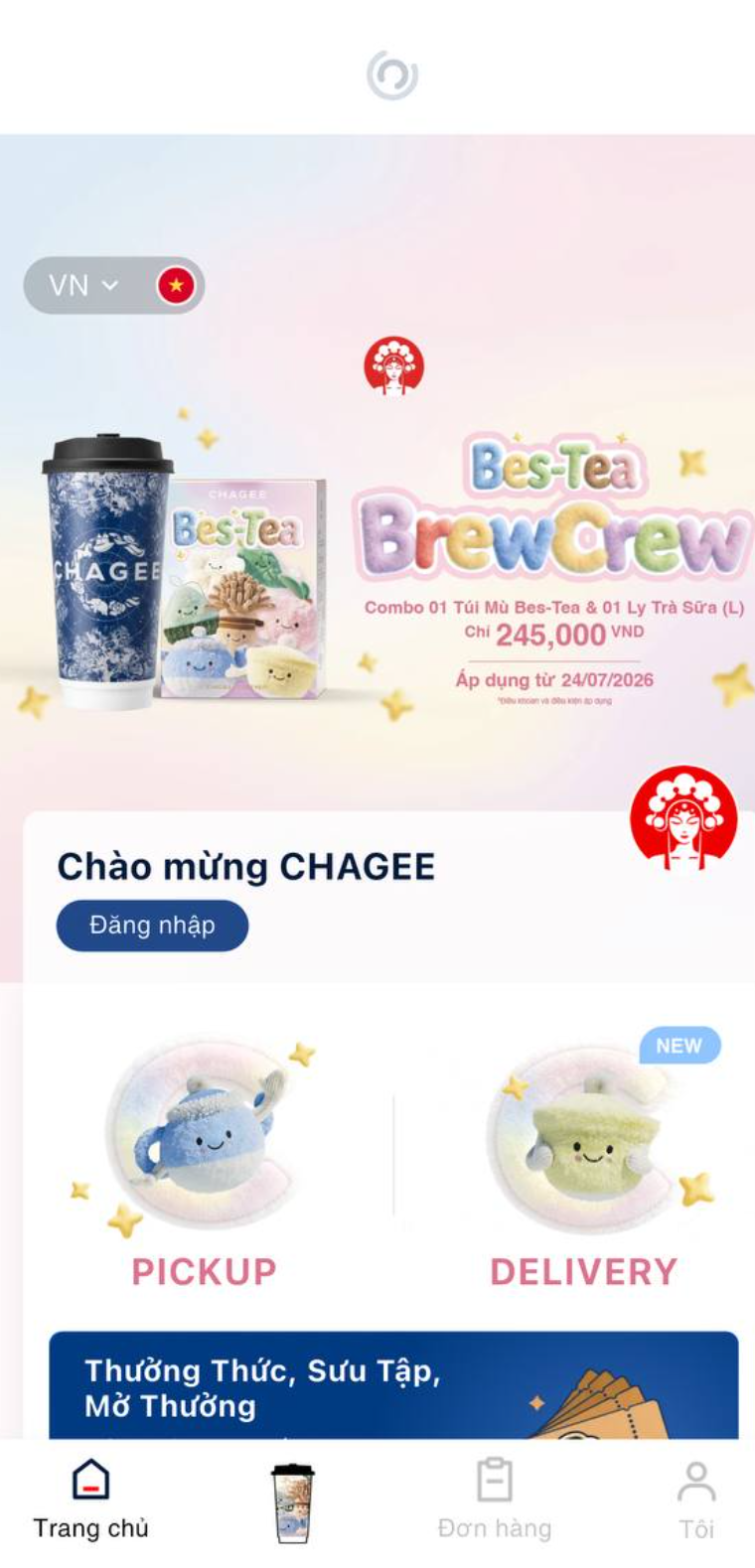 Reload trang chủ