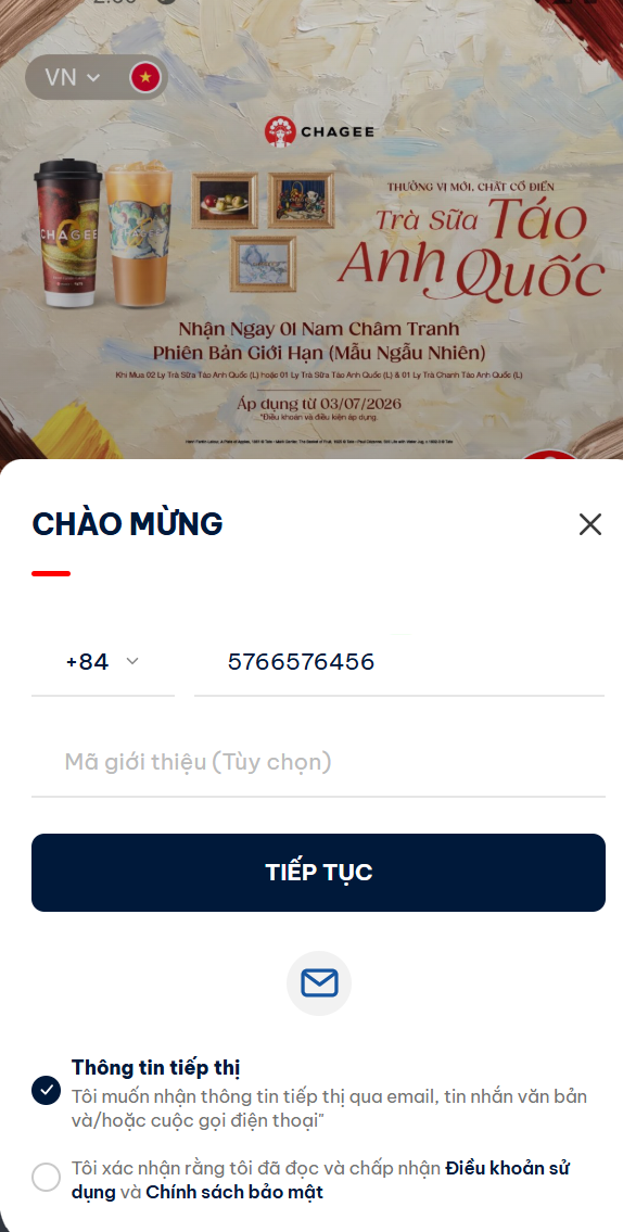 Đăng nhập - số điện thoại đang bị giới hạn số